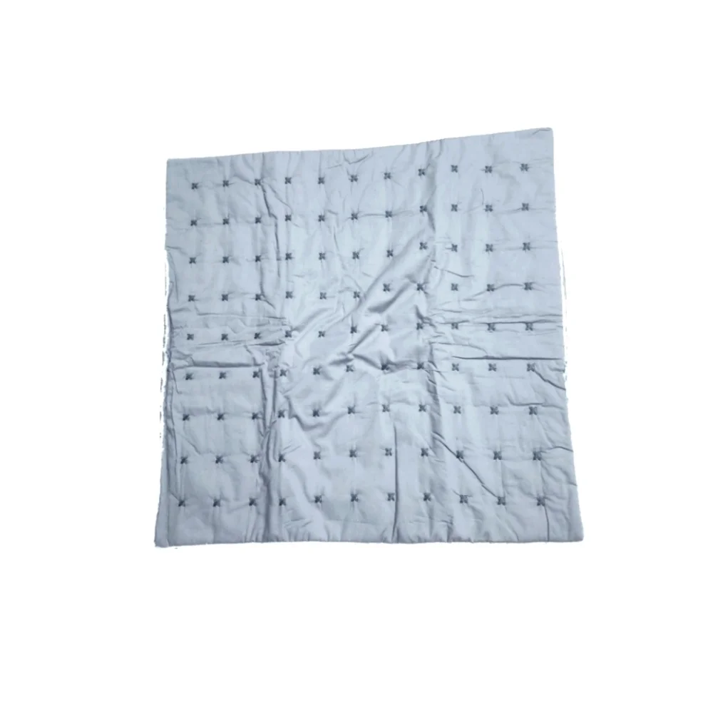 NWOT Gray Patchwork Euro Pillow Covers Set of 2 - Picture 3 of 3